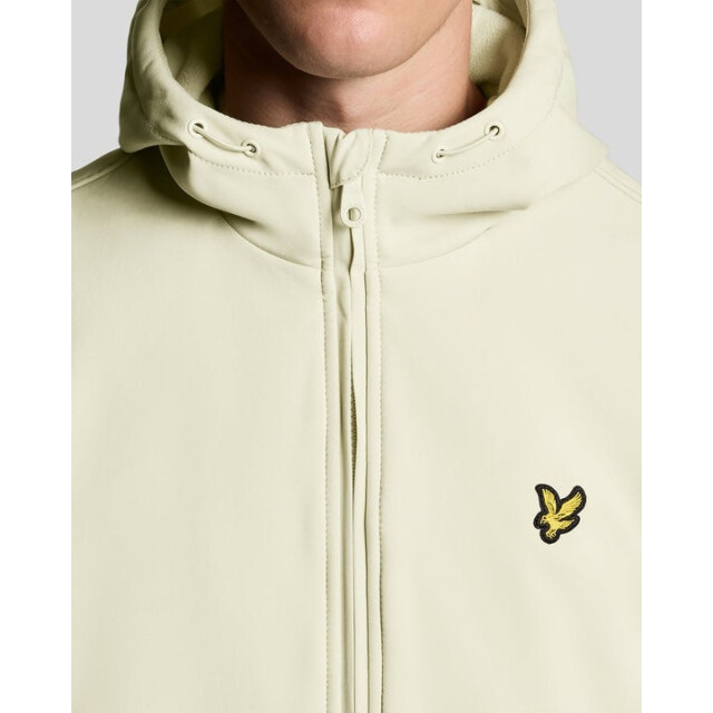 Lyle and Scott Grey Taupe/JK2110V Fleece Back Softshell large