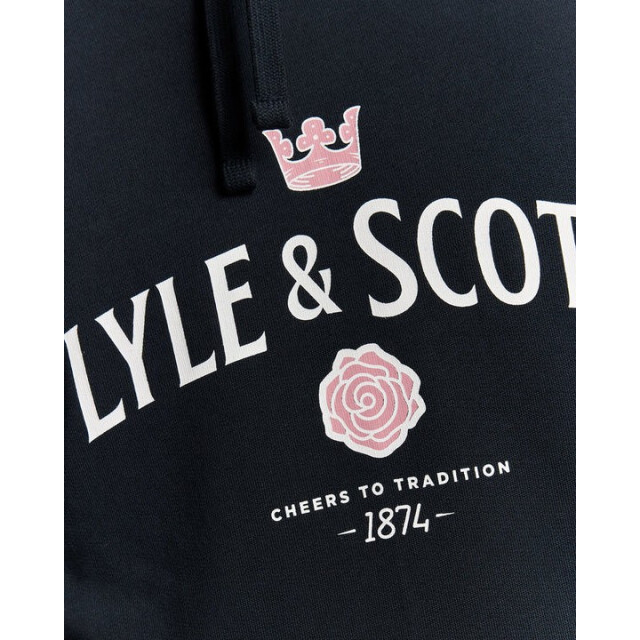 Lyle and Scott Ml2333v graphic hoodie espresso heren sweat Espresso/ML2333V Graphic Hoodie large