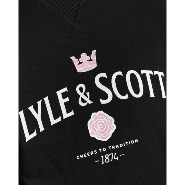 Lyle and Scott Ml2332v graphic cheers to tradition - crew neck dark navy sweater  Dark Navy/ML2332V Graphic Crew Neck large