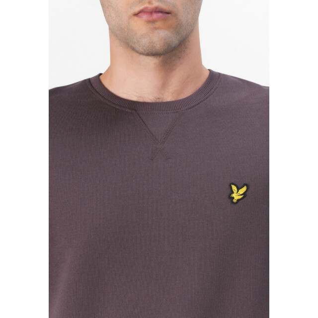 Lyle and Scott Ml424vog crew neck sweat espresso heren sweater Espresso/ML424VOG Crew Neck Sweat large