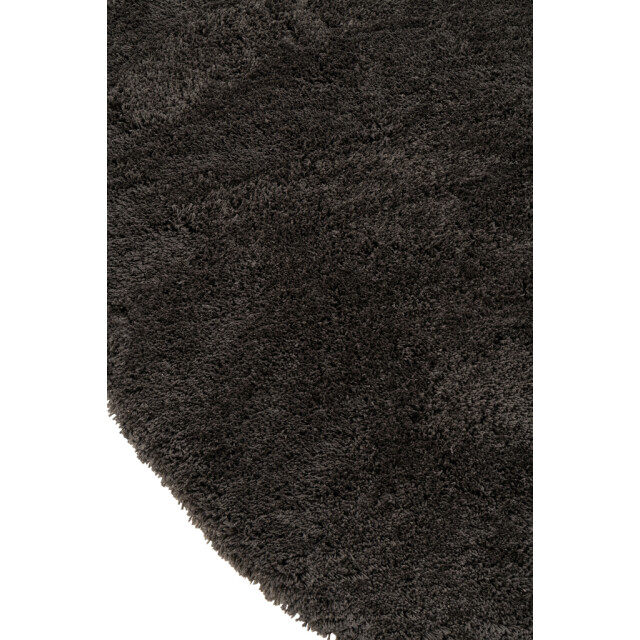 J-Line Rug fluffy polyester dark grey 56350 large