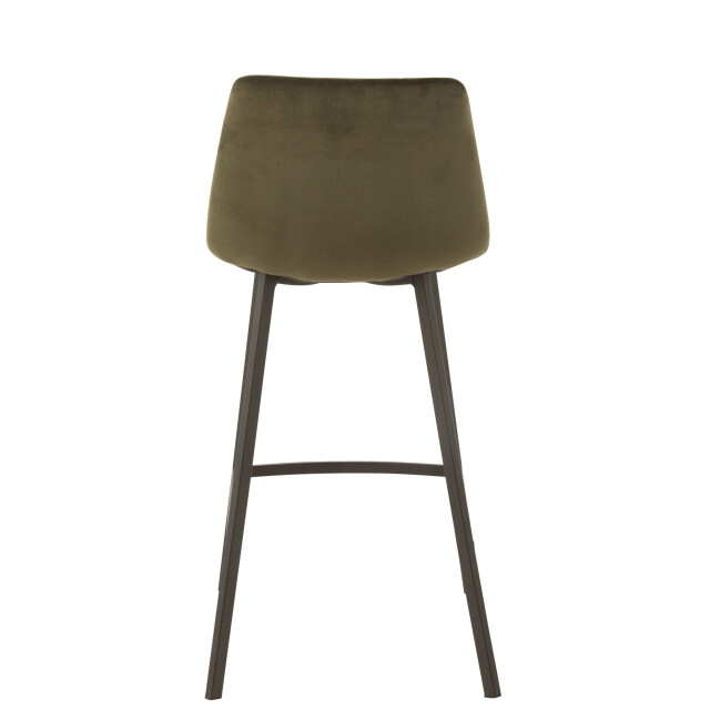 J-Line Barstool olivier textile/metal dark green 15493 large