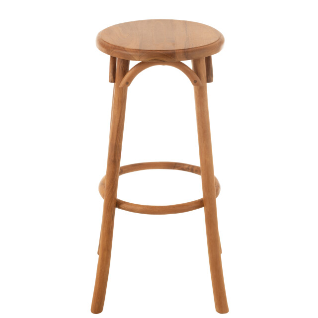 J-Line Bar stool ali teak wood natural 47271 large