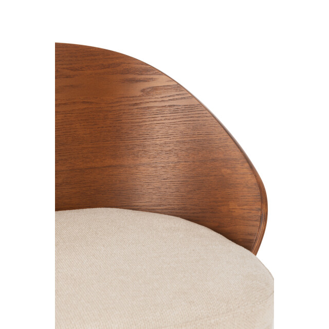 J-Line Bar chair lone ply wood/metal brown/beige 46027 large