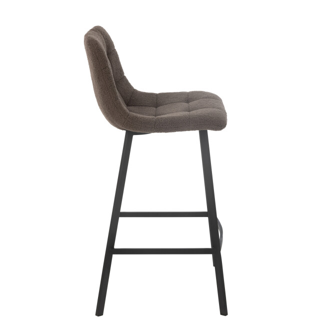 J-Line Bar chair kent metal/polyester brown 46338 large