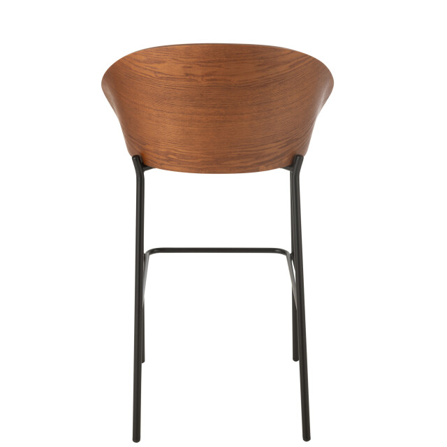J-Line Bar chair lone ply wood/metal brown/beige 46027 large