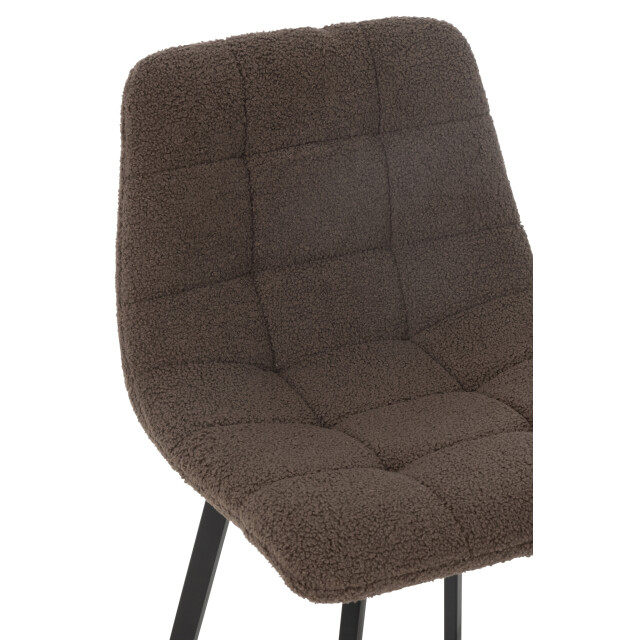 J-Line Bar chair kent metal/polyester brown 46338 large