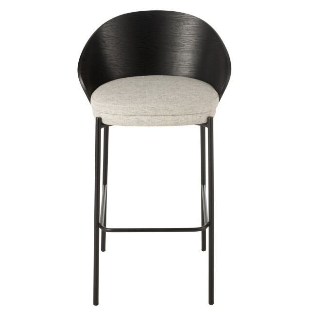 J-Line Bar chair lone ply wood/metal black/grey 45757 large