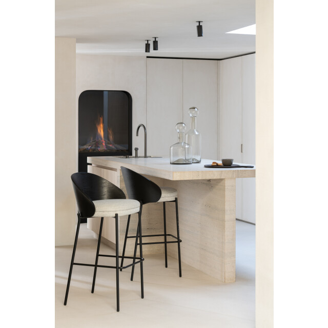 J-Line Bar chair lone ply wood/metal black/grey 45757 large