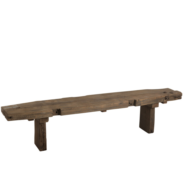J-Line Bench rough recycled wood brown 88997 large