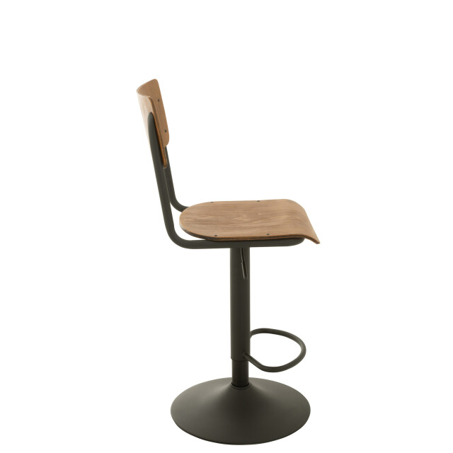 J-Line Barstool wood/metal brown 35001 large