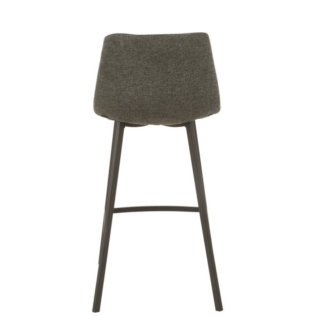 J-Line Barstool stephane textile/metal dark grey 15490 large