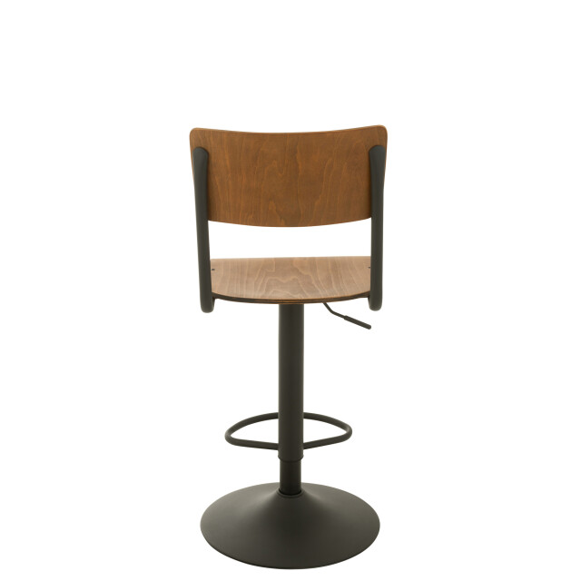 J-Line Barstool wood/metal brown 35001 large