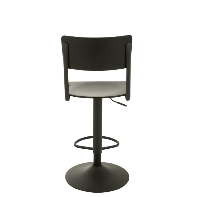 J-Line Barstool wood/metal black 35003 large