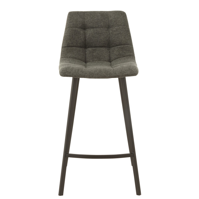 J-Line Barstool stephane textile/metal dark grey 15490 large