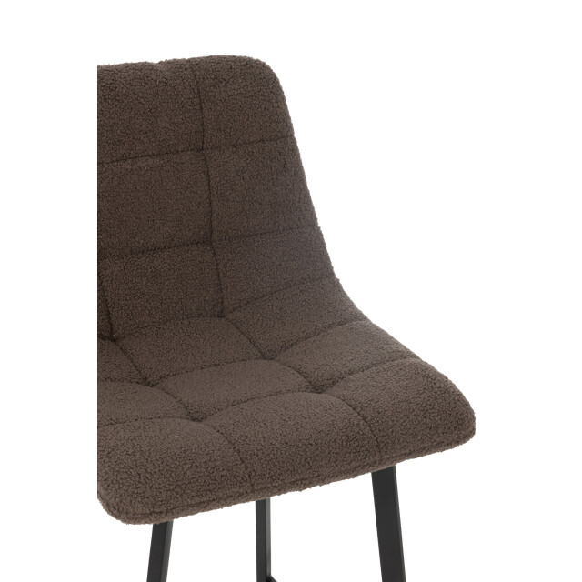 J-Line Bar chair kent metal/polyester brown 46338 large