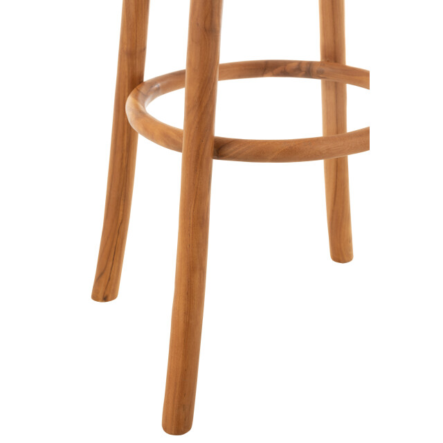 J-Line Bar stool ali teak wood natural 47271 large