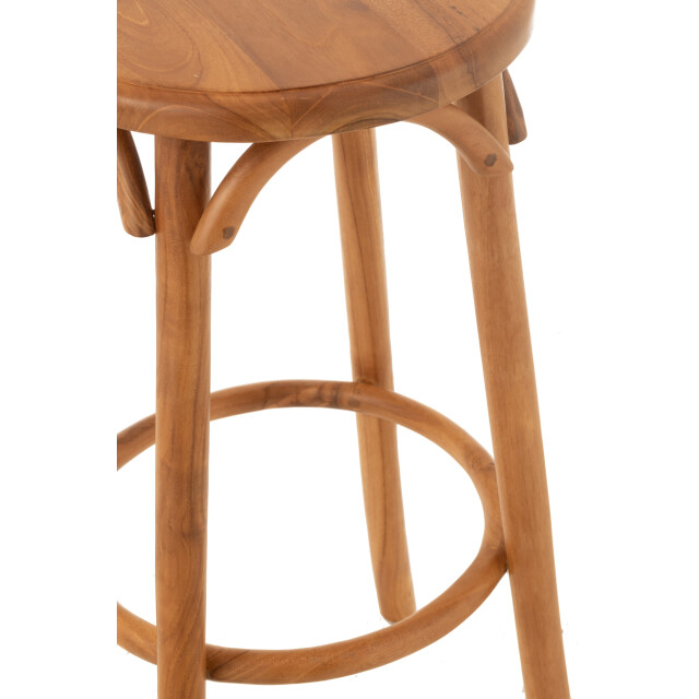 J-Line Bar stool ali teak wood natural 47271 large