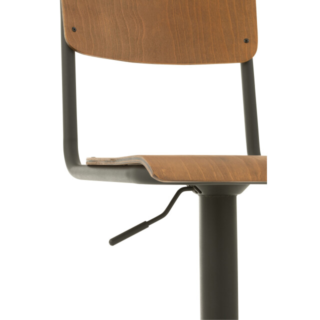 J-Line Barstool wood/metal brown 35001 large