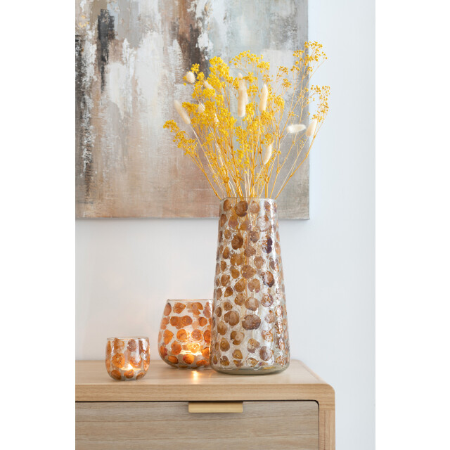 J-Line Vase gerard glass amber 21401 large