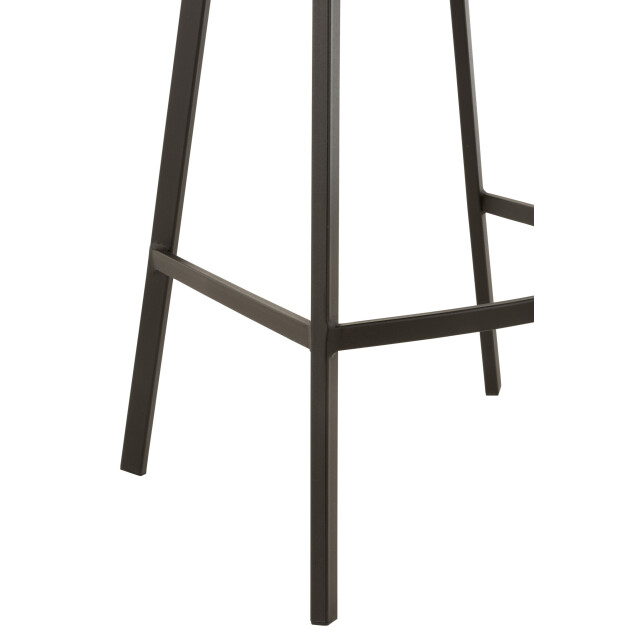 J-Line Barstool stephane textile/metal dark grey 15490 large