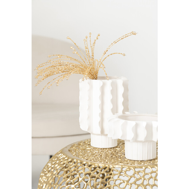 J-Line Vase helix round ceramic white medium 58559 large