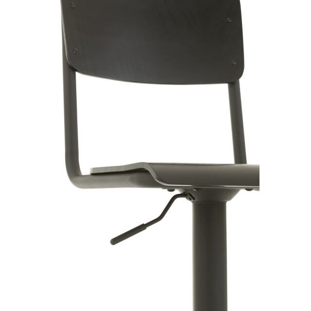 J-Line Barstool wood/metal black 35003 large