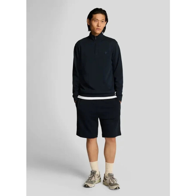 Lyle and Scott Ml2258ton superfine zip dark navy heren sweater Dark Navy/ML2258TON Superfine Zip large