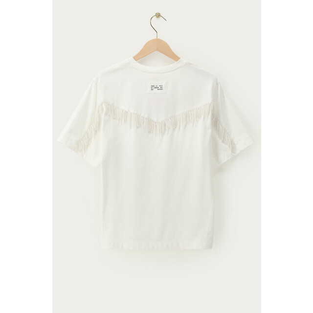 My Jewellery Wit t-shirt met imitatieparels off-white 4339.02.0106 large