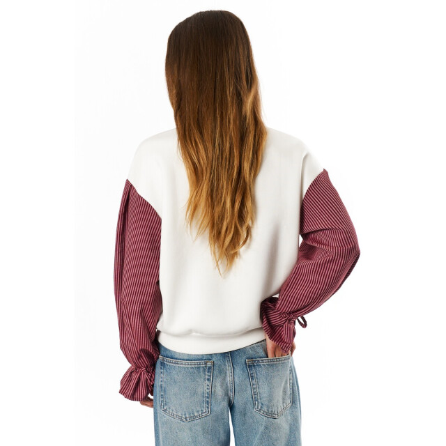 My Jewellery Te sweater met gestreepte mouwen - 4209.01.0103 large