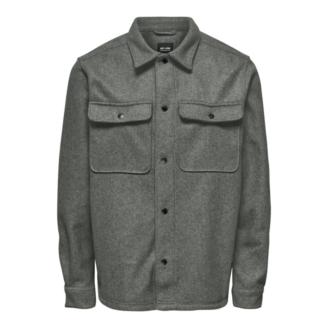 Only & Sons Onsash ovr woolen look pkt ls shirt oud 5309.23.0006 large