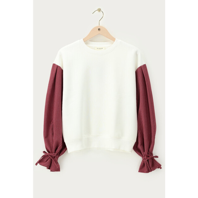 My Jewellery Te sweater met gestreepte mouwen - 4209.01.0103 large