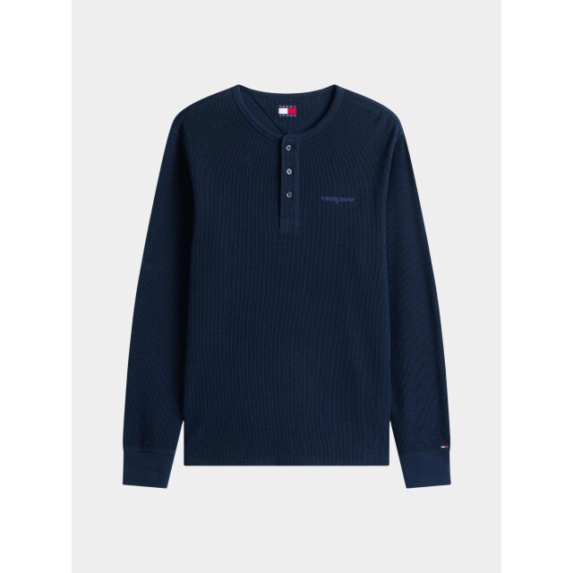 Tommy Hilfiger Polo lange mouw tjm slim waffle script henley dm0dm21812/c1g 199184 large