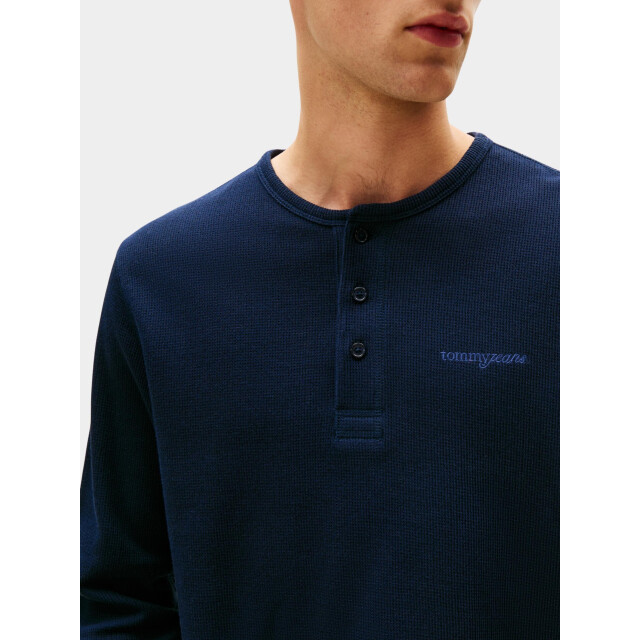 Tommy Hilfiger Polo lange mouw tjm slim waffle script henley dm0dm21812/c1g 199184 large
