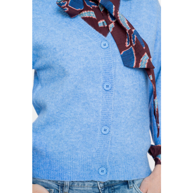 Geisha 54532-14 625 cardigan v-neck 3/4 sleeves blue 54532-14 625 large