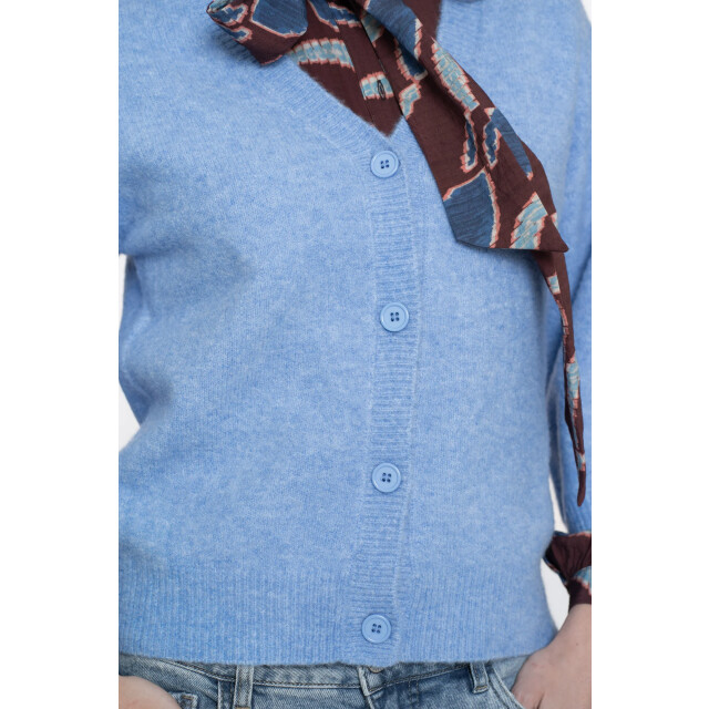 Geisha 54532-14 625 cardigan v-neck 3/4 sleeves blue 54532-14 625 large