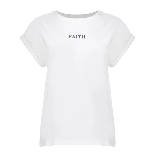 Geisha 52607-41 010 t-shirt embroidered word off-white/silver 52607-41 010 large