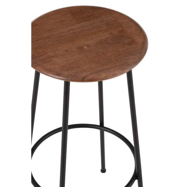 J-Line Bar chair neo steel natural/black 57498 large