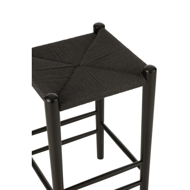 J-Line Bar chair orient beech wood/rope black 45753 large