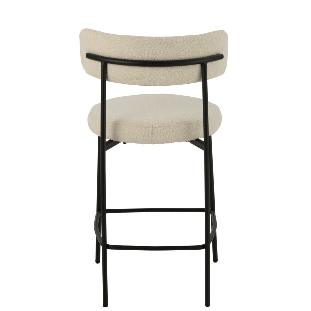 J-Line Bar chair boucle plywood/polyester white/black 50852 large