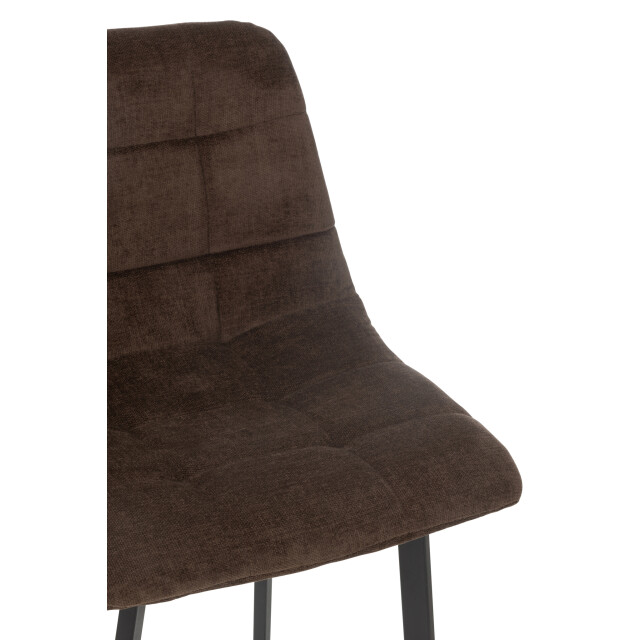 J-Line Bar chair kent metal/polyester brown 46340 large