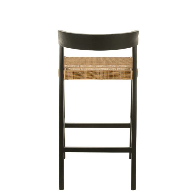 J-Line Barstool emma teak black/brown 43760 large
