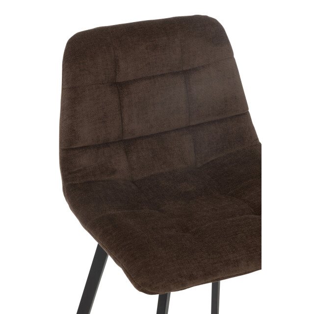 J-Line Bar chair kent metal/polyester brown 46340 large