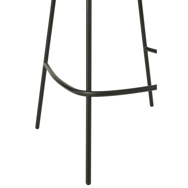 J-Line Bar stool bar stool with iron legs iron grey/black 55774 large
