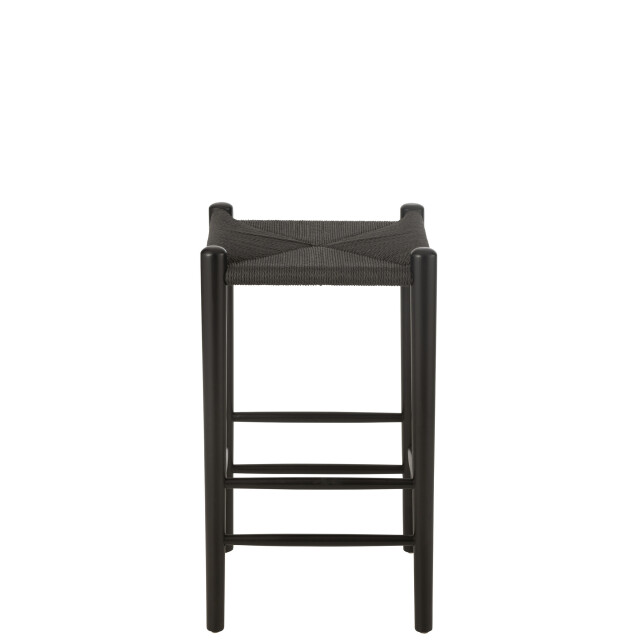 J-Line Bar chair orient beech wood/rope black 45753 large