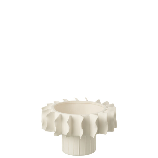 J-Line Vase helix round ceramic white small 58558 large