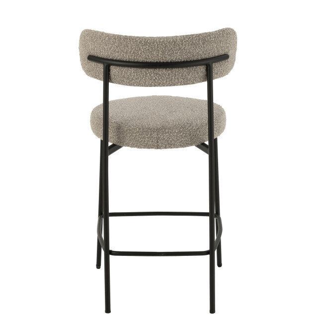 J-Line Bar chair boucle plywood/polyester grey/black 50857 large