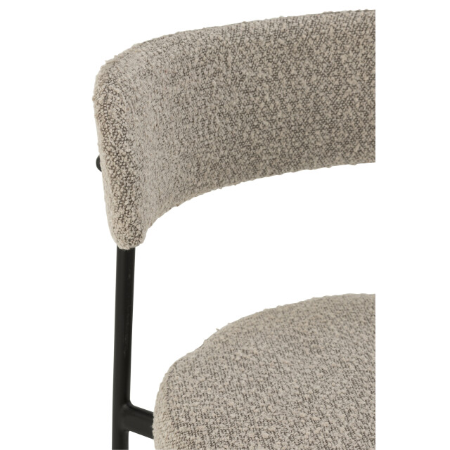 J-Line Bar chair boucle plywood/polyester grey/black 50857 large
