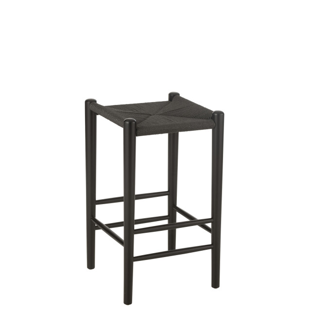 J-Line Bar chair orient beech wood/rope black 45753 large