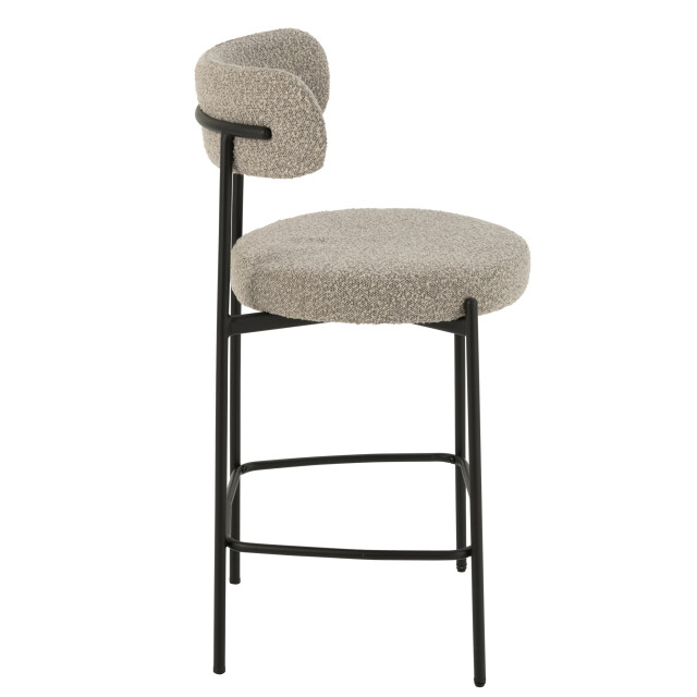 J-Line Bar chair boucle plywood/polyester grey/black 50857 large